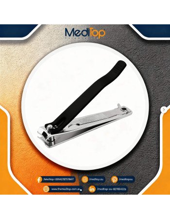 Professional Stainless Steel Nail Clipper – Toe & Finger Cutter | Meditop