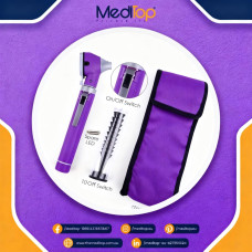 Purple Mini Ear Otoscope Ear Torch, 4X Magnification, Diagnostic Ear Scope with LED, Ear Wax, Ear Canal