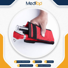 Red Mini Ear Otoscope Ear Torch, 4X Magnification, Diagnostic Ear Scope with LED, Ear Wax, Ear Canal