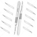 Scalpel Handle No. 3 with 10x #15 Blades – Surgical Stainless Steel Handle & Sterile Carbon Steel Blades