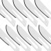 Scalpel Handle No. 4 with 10x #22 Surgical Blades – Stainless Steel Handle & Sterile Carbon Blades by Meditop