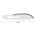 Scalpel Handle No. 4 with 10x #22 Surgical Blades – Stainless Steel Handle & Sterile Carbon Blades by Meditop