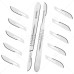 Scalpel Handle No. 4 with 10x #22 Surgical Blades – Stainless Steel Handle & Sterile Carbon Blades by Meditop