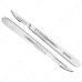 Scalpel Handle No. 4 with 10x #23 Blades – Sterile Carbon Steel Surgical Set with Stainless Steel Handle