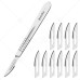 Scalpel Handle No. 4 with 10x #23 Blades – Sterile Carbon Steel Surgical Set with Stainless Steel Handle