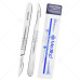 Scalpel Handle No. 4 with 10x #24 Surgical Blades – Stainless Steel Handle & Sterile Carbon Steel Blades