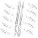 Scalpel Handle No. 4 with 10x #24 Surgical Blades – Stainless Steel Handle & Sterile Carbon Steel Blades