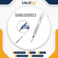 Scalpel Handle No. 4 – Stainless Steel Surgical Handle for Blade #20-24 | Precision Medical Tool