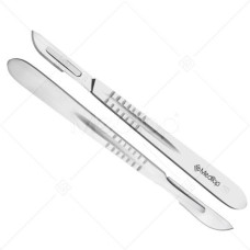 SCALPEL SURGICAL BLADE #20 STERILE & STAINLESS STEEL HANDLE #4