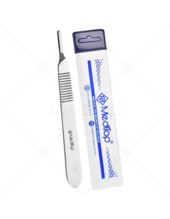 Surgical Scalpel Handle No. 3 – Stainless Steel Reusable Handle Compatible with Blades #10, #11, #12, #15