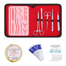 Suture Practice Kit White with 14-Wound Silicone Pad – Complete Surgical Training Kit for Medical & Veterinary Students