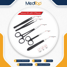 Suture Practice Kit with 27-Wound Silicone Pad – Complete Surgical Training Set for Medical & Veterinary Students