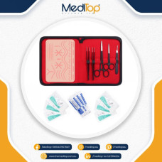 Suture Practice Kit with 27-Wound Silicone Pad – Complete Surgical Training Set for Medical & Veterinary Students