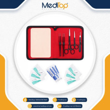 Suture Practice Kit with Plain Silicone Pad – Medical & Veterinary Student Training Set